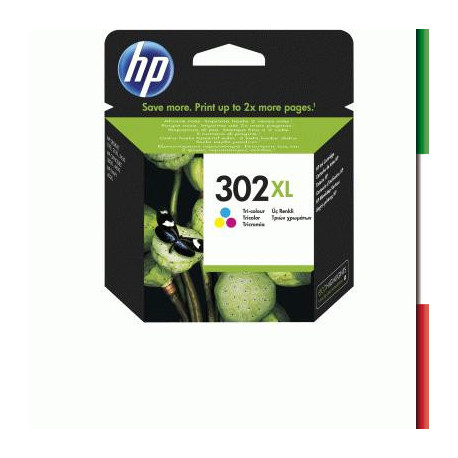 CARTUCCIA HP 302XL COLORE F6U67AE X OFFICEJET F5R95B F5S40B MVS