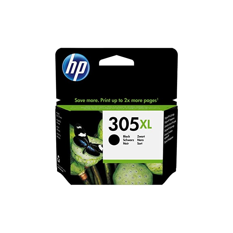 CARTUCCIA HP N°305XL 3YM62AE NERO 240PG X ENVY 6000/6400 SERIES - DESJET 2300/2700 - DESKJET PRO 4100 SERIES