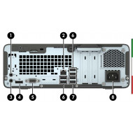 PC PRODESK 400 G5 SFF (USATO) - INTEL I5-8400 - SVGA INTEL HD 630 - 8GB RAM DDR4 - SSD 256GB  - USB3,0 - Windows 11  PRO -  12 