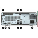 PC PRODESK 400 G5 SFF (USATO) - INTEL I5-8400 - SVGA INTEL HD 630 - 8GB RAM DDR4 - SSD 256GB  - USB3,0 - Windows 11  PRO -  12 