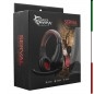 Cuffie Gaming con Microfono Serval Nero Rosso GH2040 con altoparlanti da 40 mm ad alta precisione per un audio stereo ecceziona