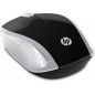 MOUSE HP PC 200 Wireless, Tecnologia LED Rosso, Laser fino a 1000 DPI, 3 Pulsanti, Rotella Scorrimento, Ricevitore USB Wireless