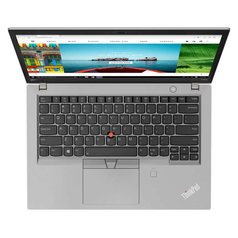 NOTEBOOK  LENOVO THINKPAD T480S SILVER (USATO) - DISPLAY 14,1  FULL HD TOUCH - INTEL  I5-8350U - RAM 16GB DDR4  -  SSD 256GB  N