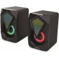 Set Altoparlanti Gaming Speakers USB RGB Amplificatore audio: LTK5208- Sensibilità in ingresso: 700 mVDistorsione: 1,5%- Illumi