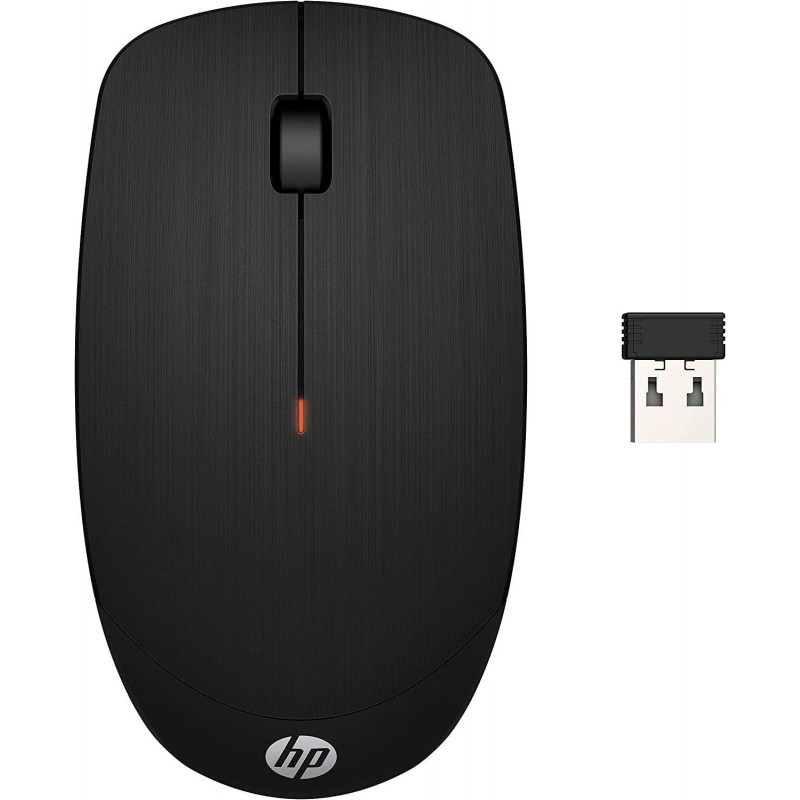 MOUSE HP X200 Mouse Wireless, Sensore di Precisione, DPI fino a 1600, Indicatore LED Batteria, Ricevitore USB Wireless 2.4 GHz 