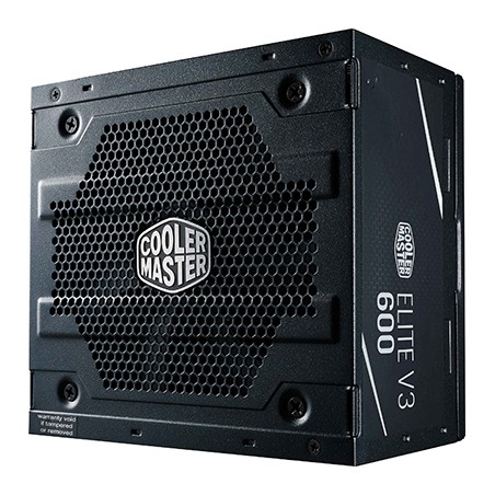 ALIMENTATORE ATX 600W COOLERMASTER ELITE NEX MPW-6001-ACBN-BEU PFC ATTIVO EFFICIENZA -75% 240VAC FAN120MM 140X150X86MM