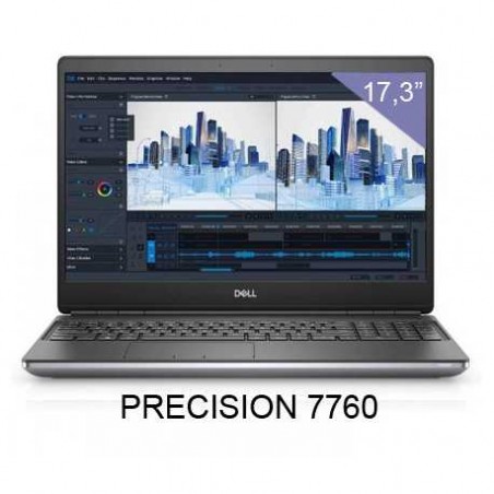 NOTEBOOK DELL PRECISION 7760 (USATO) - DISPLAY 17,3  FULL HD - INTEL I9-11950H - RAM 64GB DDR4 - SSD 512GB NVMe - SVGA NVIDIA Q