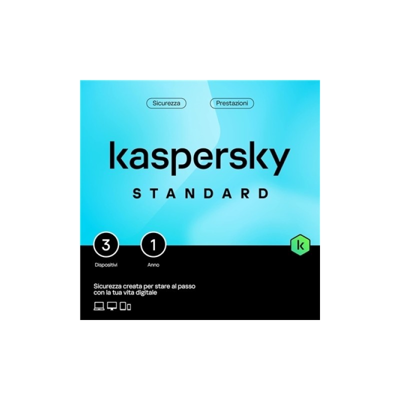 KASPERSKY SLIMBOX STANDARD -- 3 DISPOSITIVI (KL1041T5CFS-ENV)