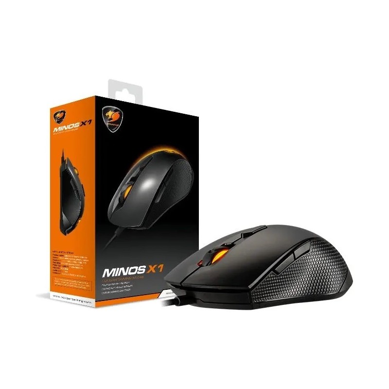 MOUSE GAMING COUGAR 3MMX1WOB MINOS X1 WIRED USB OTTICO 2000DPI NERO 2 ZONE/1 COLORE