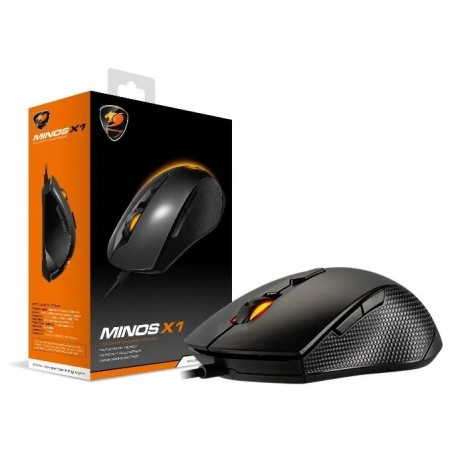 MOUSE GAMING COUGAR 3MMX1WOB MINOS X1 WIRED USB OTTICO 2000DPI NERO 2 ZONE/1 COLORE