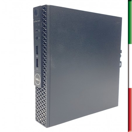 PC DELL 3070 MINI (USATO) - INTEL I5-9500T - SVGA INTEL HD630 - 8GB RAM - SSD 256GB - WI FI - Windows 11 PRO - 12 Mesi di Gara