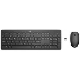 HP 230 Combo Tastiera e Mouse Wireless con Dongle USB-A a 2,4 GHz, Digitazione Silenziosa, Tasti Scelta Rapida e 12 Funzioni, T