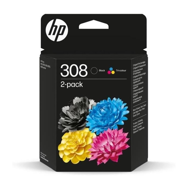 CARTUCCIA HP 308 MULTIPACK 6L6S6UE NERO+COLORE 160+120PG