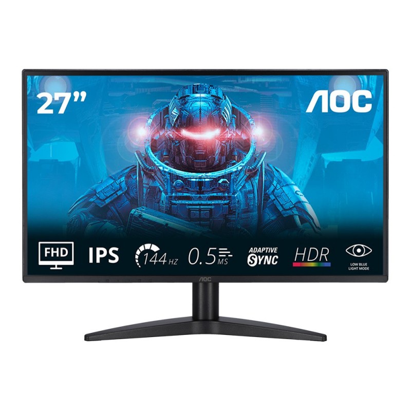 MONITOR AOC LCD IPS 144HZ 27" WIDE FRAMELESS 27B36X 4MS FHD 1500:1 BLACK HDMI DP VESA