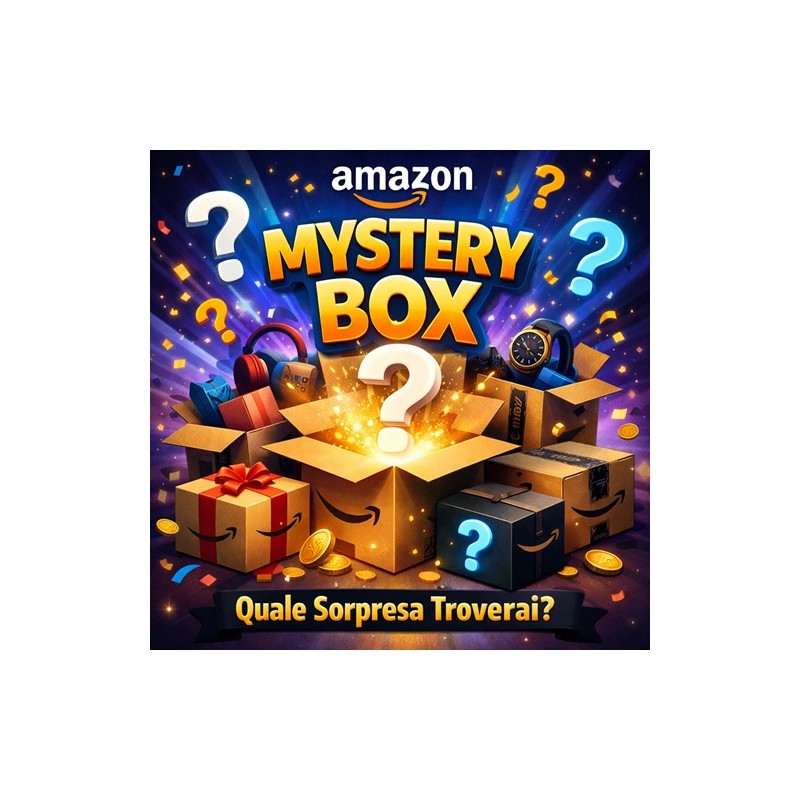 MYSTERY BOX AMAZON BIG( scatole sigillate Amazon non reclamate ) contiene articoli di diverse categorie dal giardinaggio all'el