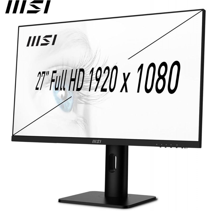 Monitor MSI PRO MP273A (NUOVO ) 27" FHD, IPS (1920 x 1080), fino a 100 Hz (con HDMI), Schermo Eye-Friendly, VESA 75x75, Altopar