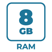 RAM : 8GB DDR3